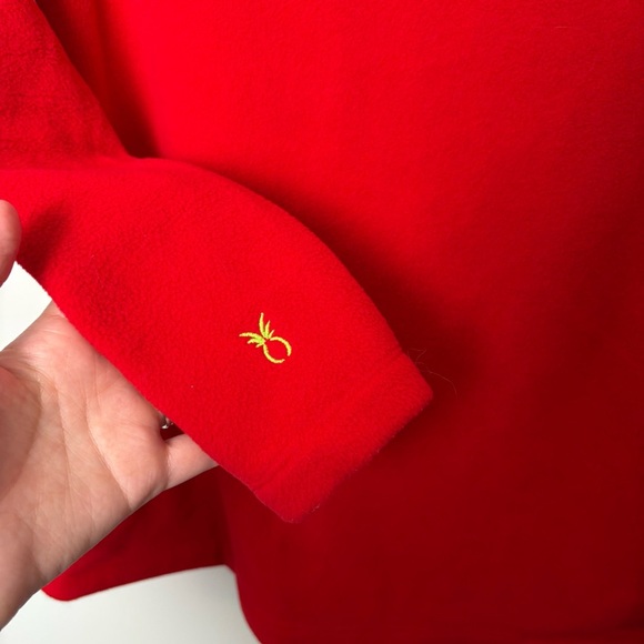 Dudley Stephens Greenpoint Fleece Turtleneck Red Sweater - Picture 5 of 9